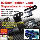10.5mm Black Ignition Lead Separators Brackets Mounts Fits SB Chev Holden V8