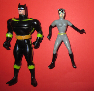 Vintage Batman & Cat Woman alte Aufstell Figuren, 60er Jahre