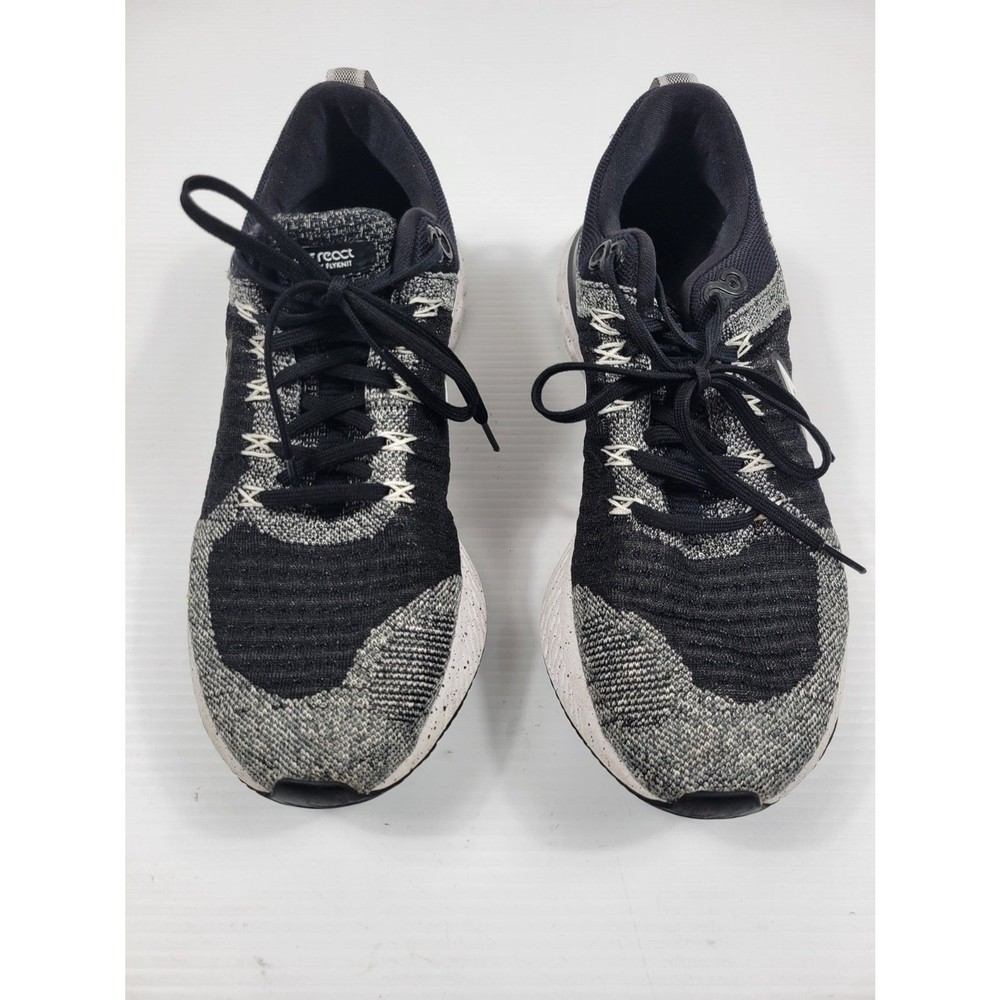 Nike React Infinity Run FK 2 Women's Size 10.5 Running Shoes Black White CT2423-101