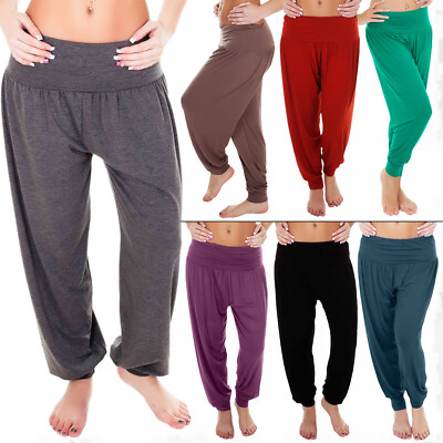 Neue Haremshose Ali Baba lange Hose Baggy Leggings Übergrößen für Damen  