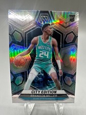 2023-24 Panini Mosaic Brandon Miller City Edition RC #277 Silver Holo - Hornets