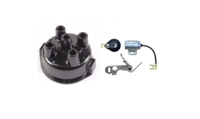 Ferguson TO20, TO20, TO35 Delco Clip-Held Distributor Cap & Ignition Kit 