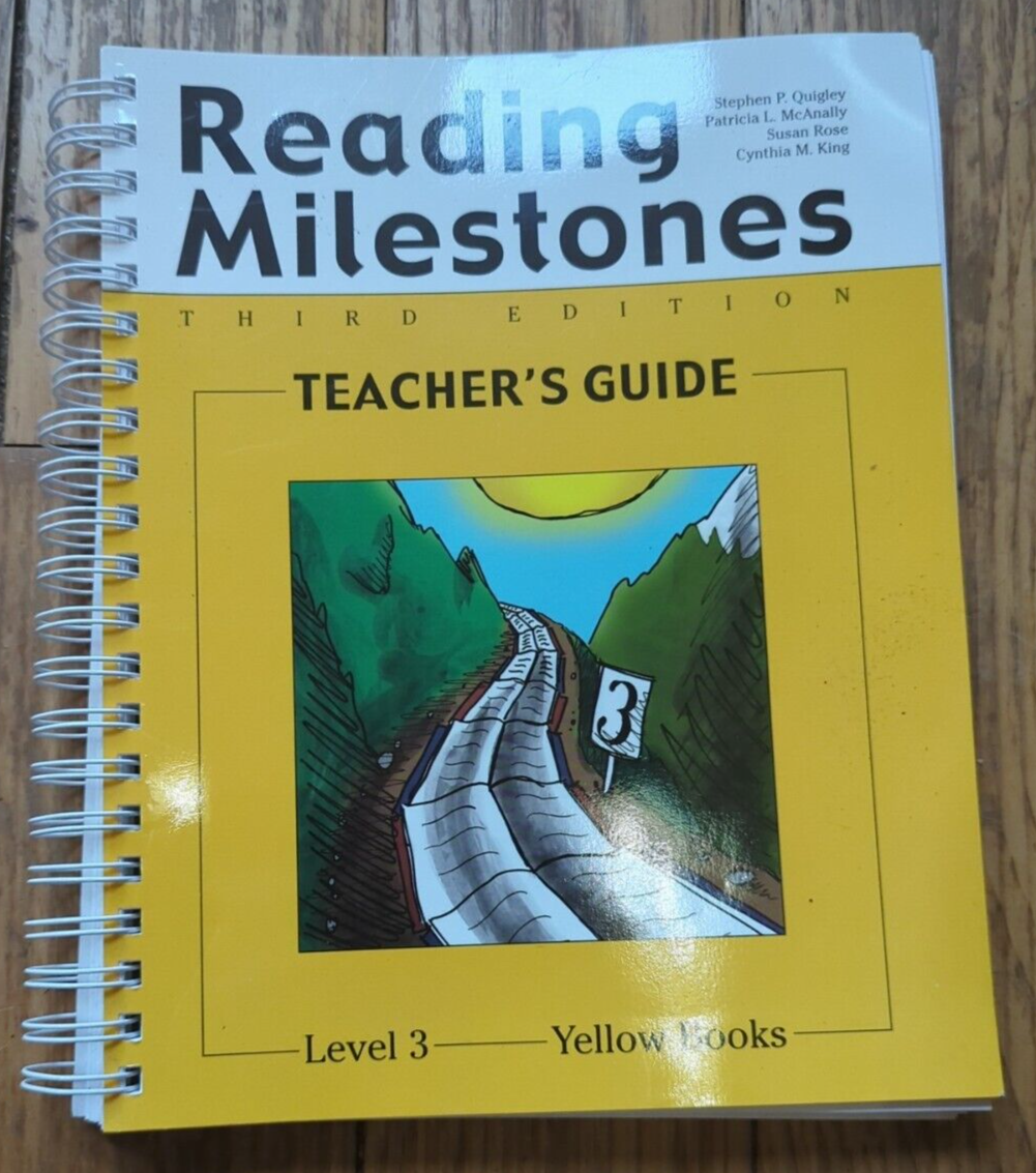 Reading Milestones Third Edition Level 3 Yellow Teacher's Guide | eBay