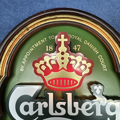 VINTAGE CARLSBERG BEER LIGHT UP SIGN COPENHAGEN DENMARK | eBay