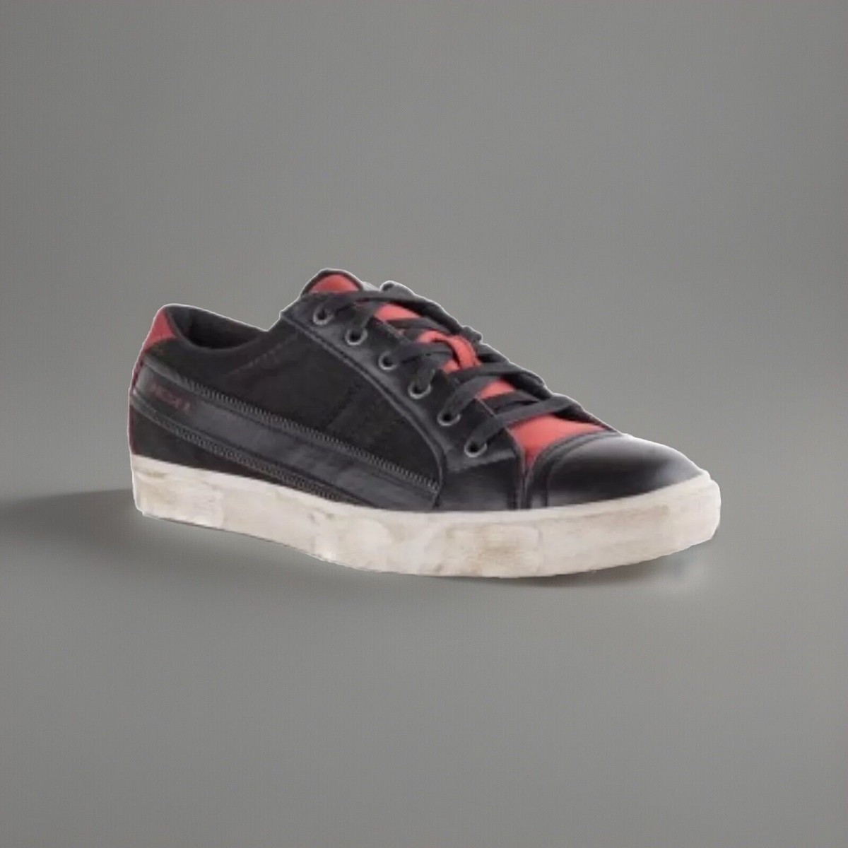 Diesel Men’s D String Grey Red Low Lace Up Sneakers Size US 9 Men main image 4