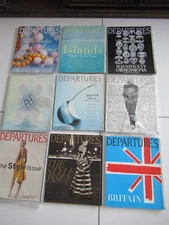 Lot Of 9 Departures Magazines 1998-2007 Design fashion MOST SEALED! ONLY 19.99