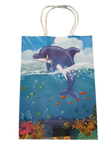 11 Nemo Paper Gift Bags 8x6x3 Shark, Turtle, Fish, Undersea, Jellyfish - Picture 9 of 11