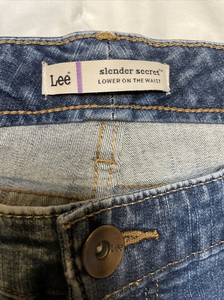 Lee Slender Secret Lower on The Waist Jeans Women's 14 Medium Blue | eBay