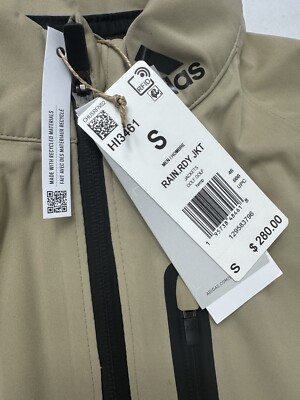 新品タグ付き RAIN. RDY 長袖フルジップジャケット adidas（アディダス） ナイロンジャケット HEAT. RDY 長袖フルジップ