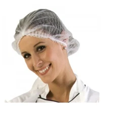 20 Disposable Hair Net Bouffant Cap for Kitchen Medical Non Woven Head Cover