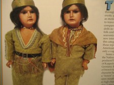 5pg Bisque Native American Doll History ARticle / Marseille/Butler / Holderbaum
