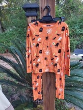 Hyde And Eek Halloween Kids Knit Pajamas 12 kids EUC