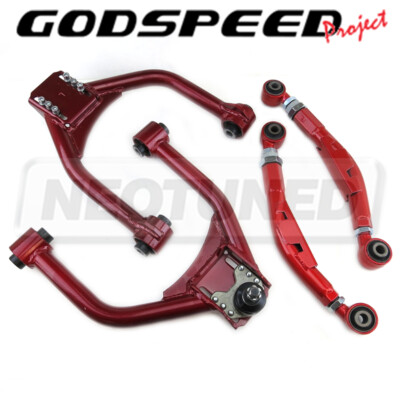 Godspeed Adjustable Front+Rear Upper Camber Arms Kit For Chrysler 300C RWD 05-23