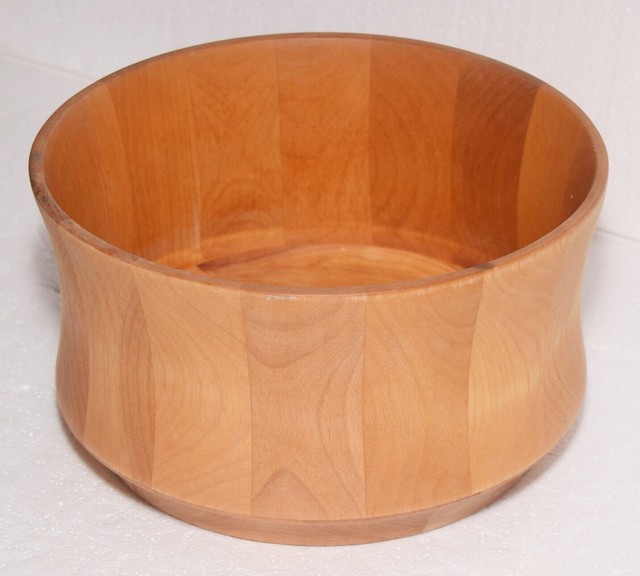 Williams Sonoma John McLeod Wooden Vermont BEAUTIFUL Salad Bowl eBay