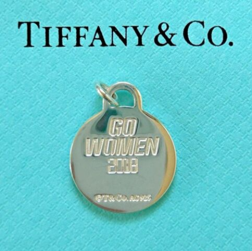 TIFFANY & Co Sterling Silver Necklace Nagoya Marathon Go Women Tag