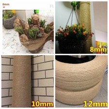 Corde en Jute Tressée Tordue 50 Mètres Nature Pour Jardin DIY 8mm 10mm 12mm