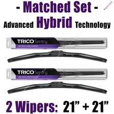 Matched Set 2 Hybrid Wipers 21"+21" Trico Sentry Wiper Blades - 32-210/210