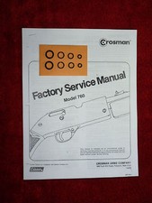 Crosman 760 Rifle Two 2 O-Ring Seal Kits Factory Service Manual Guide