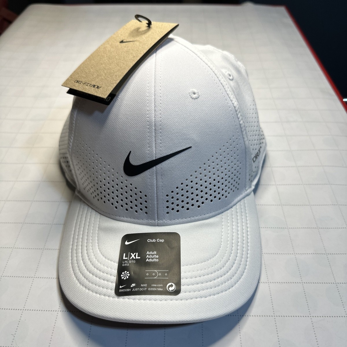 Nike Club Cap Dri Fit ADV Adult Unisex Training Hat FB5636-100 Size L/XL  (NWT)