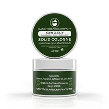 Oak City Beard Co.- (Grizzly) Solid Cologne - 1oz - Sandalwood - Clove - Citrus