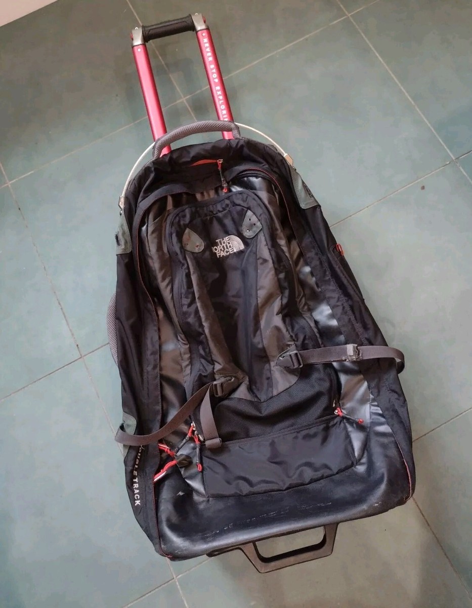 North Face Double Track Rolling Luggage RARE Y2K Luggage North Face Double Track Rolling Luggage RARE Y2K Luggage