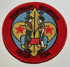 Courtright Reservoir 2006 California  Boy Scout Patch BW2