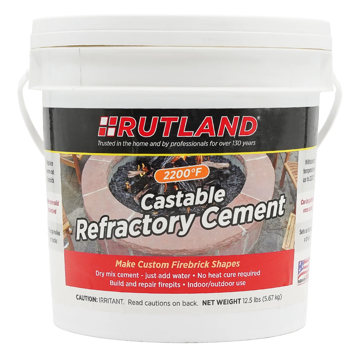 Ciment r fractaire coul Rutland baignoire 12 5 lb 600