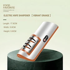 Electric Knife Sharpener – 20° Orange Blade Honer USB Powered | Free Delivery