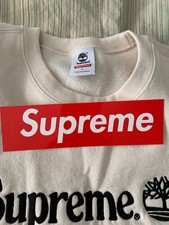 supreme timberland crewneck natural