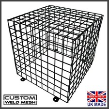 Anti Vandal CCTV Camera Cage 23cm x 23cm x 23cm Lights Black Finish UK MADE