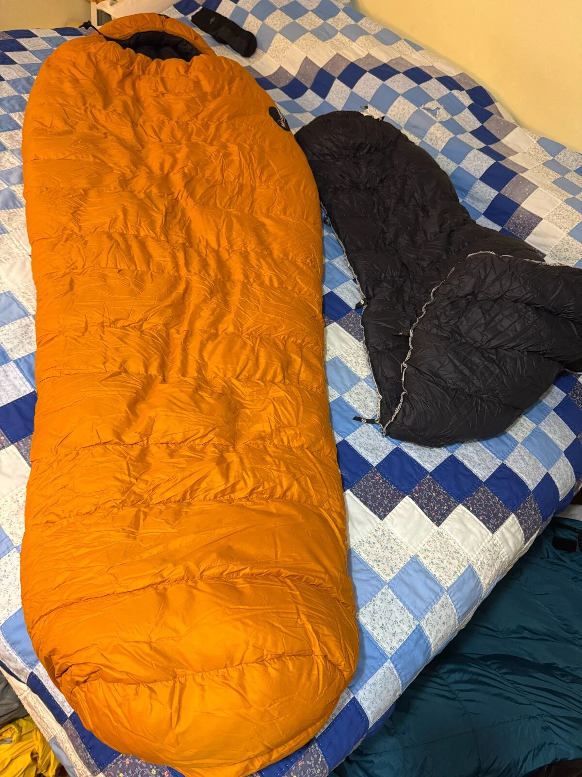 COMBO Moonstone Plasma 850fp Goose Down 1/2 Zip Sleeping Bag w Down Liner NICE!