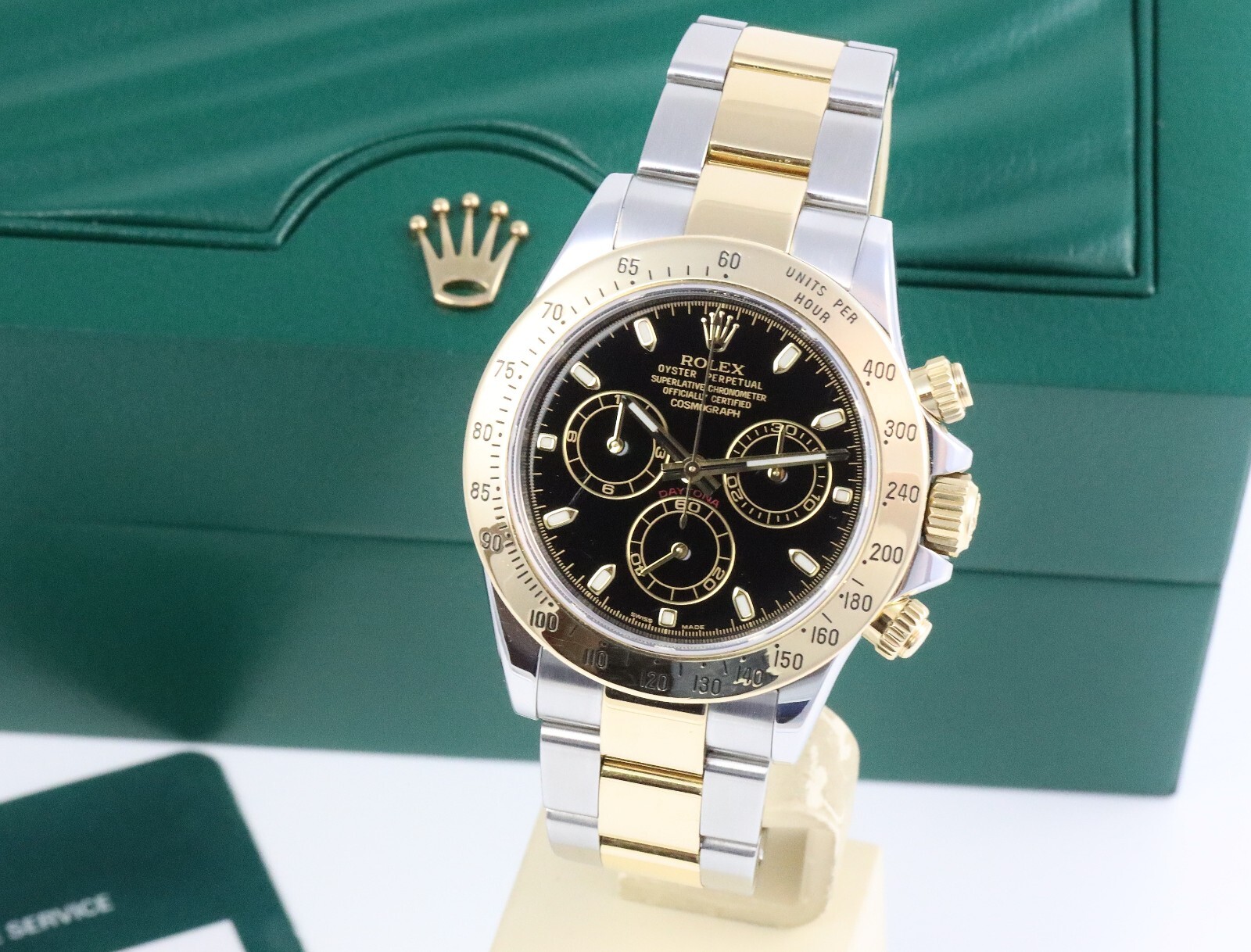 Bild 12 - Rolex Daytona Cosmograph 116523 40mm Stahl/Gold 2009 Black Dial Dif AVS18032 X