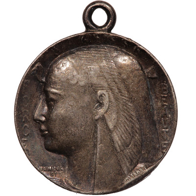 1897 BELGIEN BRÜSSEL FREIMAURER FREIMAURER ORIENT DE BRUXELLES SILBERMEDAILLE