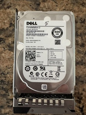 Dell 500GB Constellation.2 ST9500620NS  7200RPM 2.5'' SATA w/ caddy (DXD9H)
