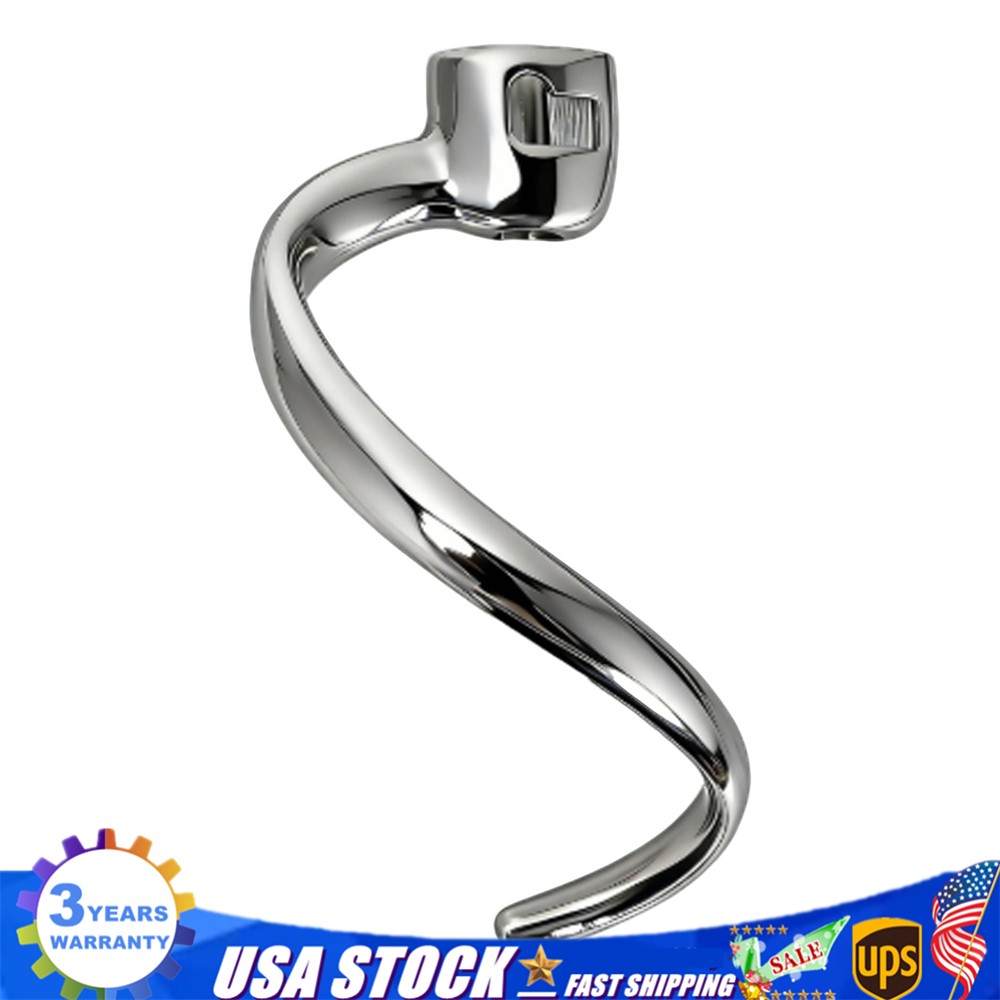 Stainless Steel S-Hook Dough Hook for Tilt-Head Stand Mixers K45SS-KSM180