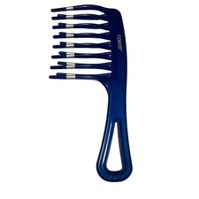 Conair Vtg Double Dipped Detangling Comb Wide Tooth Wavy Hair Blue 90s New