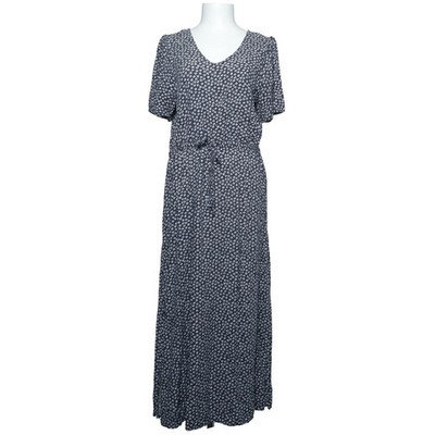 Ichi, Wickelkleid, Größe: 38, Blau/Weiß, Viskose, Blumen, Damen #OWI