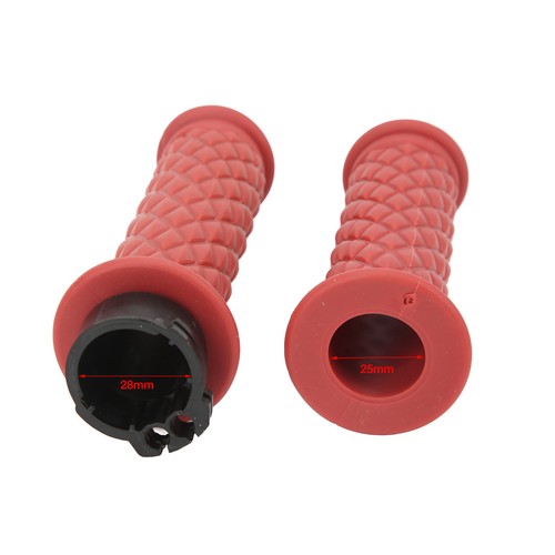 Czerwony 1 para uchwytu motocyklowego 25mm lewy prawy uniwersalny uchwyt przepustnicy - Zdjęcie 9 z 22