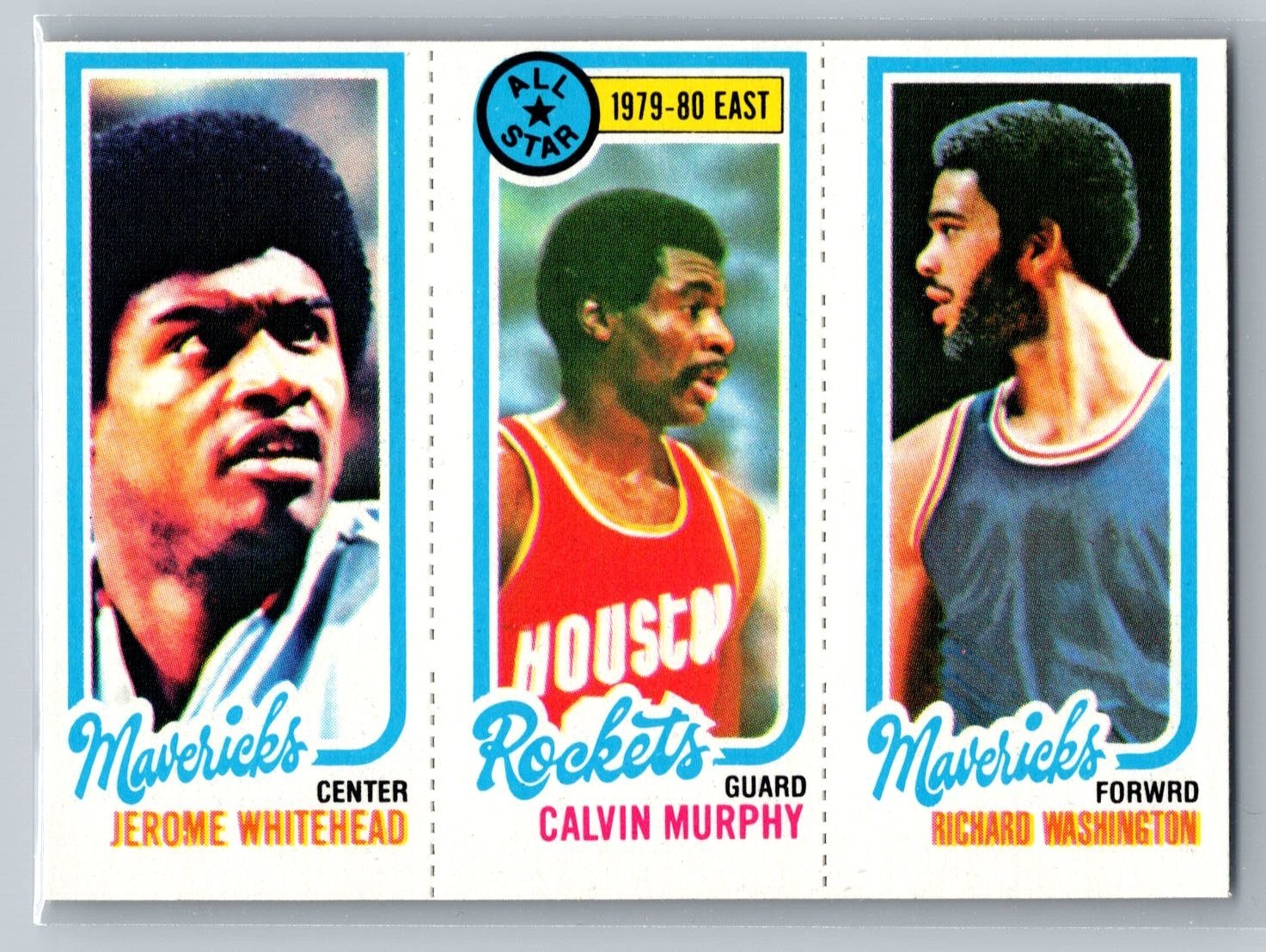 1980-81 Topps # 70 17 71 Richard Washington Calvin Murphy Jerome Whitehead