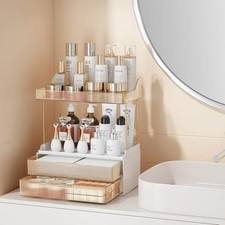Bathroom Counter Organizer with 2-Drawer, 3 Tier Makeup Organizer Countertop,...