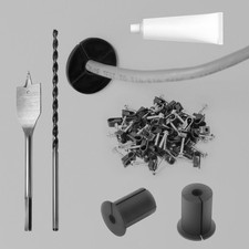 Starlink Cable Mounting Kit, Starlink Cable Routing Kit, with 1" Spade Drill ...