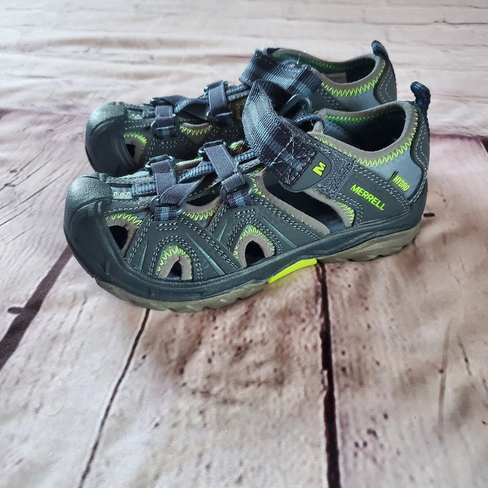 Merrell Hydro Sport Hiker Waterproof Sandals Blue Green Youth Kids Boys Size 12M - Image 2 of 4