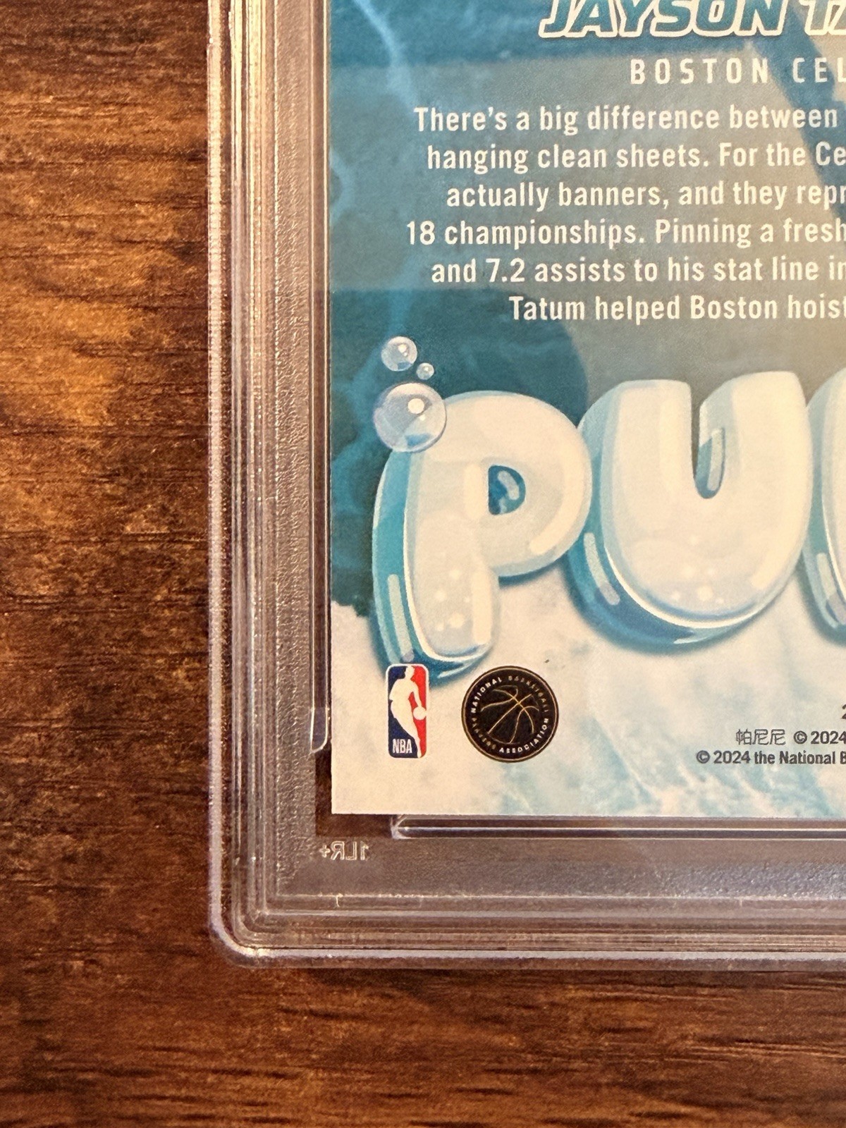 2024 Panini NBA Hoops - Jayson Tatum #2 Pure Players Holo Prizm - PSA 9 Low POP! view 12