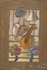 Tonino Guerra | Affresco su tela