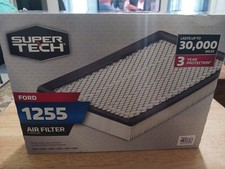 Super Tech Engine Air Filter 1255, Replacement Filter for Ford