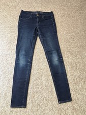 American Eagle Jegging Jeans Women  s Size 4 Long Dark Wash Super Stretch Skinny