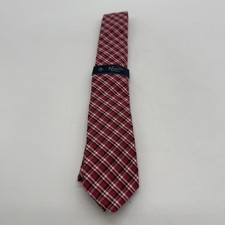 An Original Penguin By Munsingwear Red Plaid Tie NWT