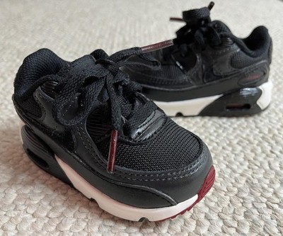 NIKE Air Max 90 Toddler Baby Boy Size 5C Black Sneakers Shoes