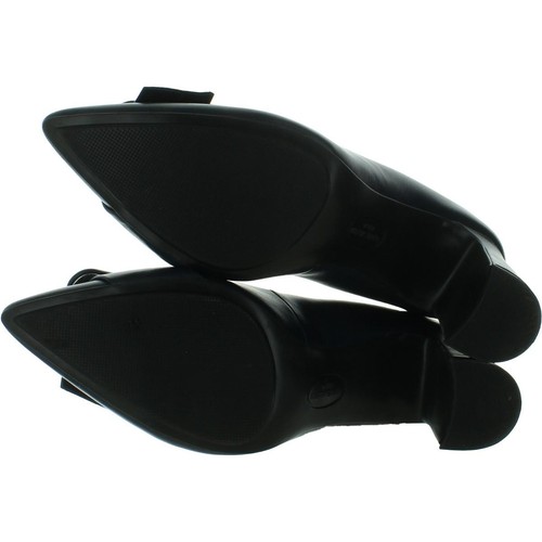 Anne Klein Womens Baretta Navy Faux Leather Pumps Shoes 9 Medium (B,M) BHFO 4576 - Picture 2 of 4