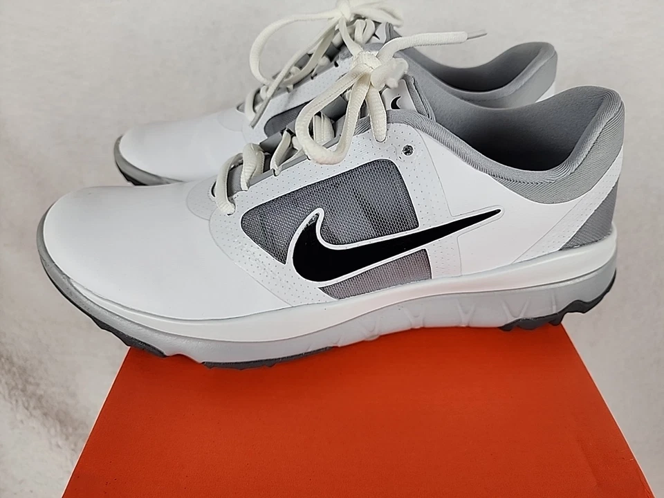 Nike Golf FI Impact Golf Shoes 611509 103 Women's Size 9.5 White Grey Black EUC - Image 4 of 4